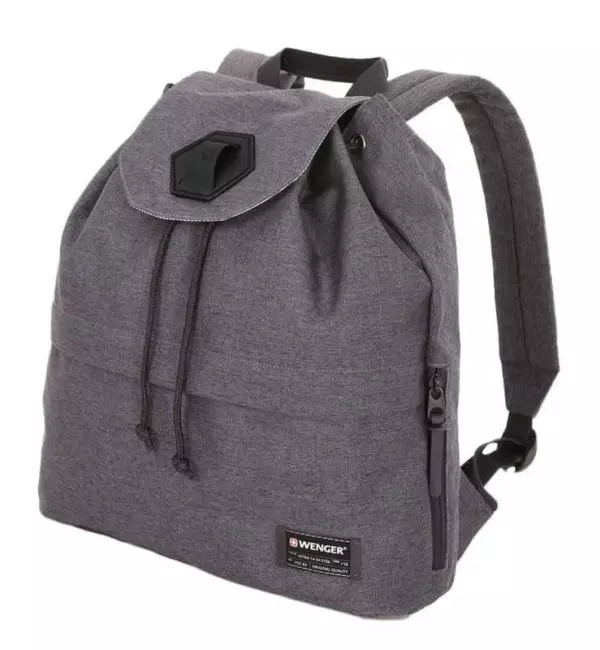 Рюкзак WENGER 13", cерый, ткань Grey Heather/ полиэстер 600D PU , 33х13х39 см, 16 л - 1