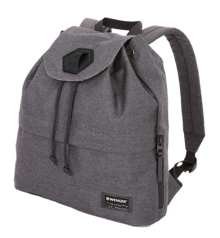6688589396 Рюкзак WENGER 13", cерый, ткань Grey Heather/ полиэстер 600D PU , 33х13х39 см, 16 л - 1